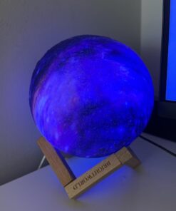 BRIGHTWORLD Moon Lamp Galaxy Lamp 5.9 inch 16 Colors LED 3D Moon Light, Remote & Touch Control Moon Night Light Gifts for Girls Boys Kids Women Birthday Wooden Base 52 61Hdsw22v L