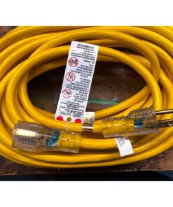 Southwire 2588SW0002 Outdoor Cord-12/3 SJTW Heavy Duty 3 Prong Extension Cord-for Commercial Use (50'; Yellow); 50 Feet 50 ft 31 61Hg2pRwojL