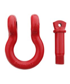 Smittybilt 13047R D-Ring Shackle 3/4" Threaded Pin 4.75 Ton Rating Red 3/4" Gloss Red 20 61HheEleY5L