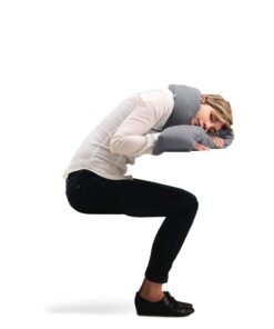 Huzi Infinity Pillow - Home Travel Soft Neck Scarf Support Sleep Grey 31 61HhtmIdruL