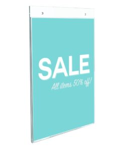 Deflecto Classic Image Wall Mount Sign Holder, Single-Sided, Vertical, 8.5" x 11", Clear (68201), Model:WM-8511-1 8.5" x 11" 14 61HhyuMnNYL