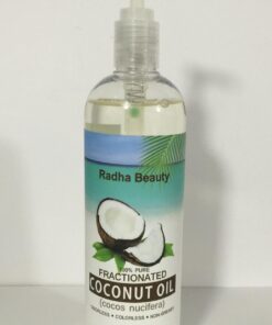 Radha Beauty Fractionated Coconut Oil - 100% Pure & Natural Carrier and Base Oil for Aromatherapy, Hair and Skin - Comes with Pump, 16 fl oz. 34 61HiIGb8w4L 2