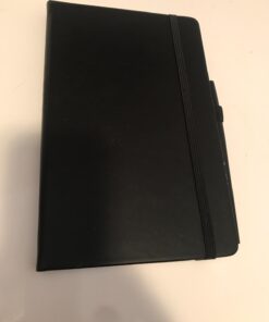 Huhuhero Lined Notebook Journal, 120Gsm Thick Paper Journals for Writing, 5 Pack Hardcover Leather Notebooks for Men Women, Daily Journal for Work Business Note Taking, Office School Supplies 5"×8.25" Black 31 61Hkd2J9roL