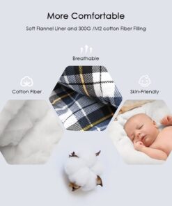 CANWAY Double Sleeping Bag,2 Person Sleeping Bag Lightweight Waterproof with 2 Pillows for Camping, Backpacking, or Hiking for Adults or Teens Queen Size XL & XXL Flannel Black 22 61Hm8HVF KL