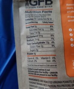 The Gluten Free Bar, Protein Bites, Dark Chocolate Peanut Butter, 4 Ounce, Vegan, Dairy Free, Non GMO, Soy Free 4 Ounce (Pack of 1) 23 61HmVVic30L