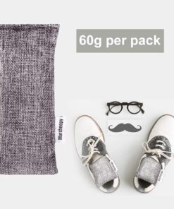 Marsheepy Natural Bamboo Charcoal Bags, Shoe Deodorizer and Odor Remover / Eliminatorr, 100% Smell Remover (60g X 6 PACK) Gray 17 61HnISrwPfL