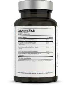 LES Labs Cortisol Health – Stress Relief, Balanced Cortisol Response, Relaxation & Deep Sleep – Phosphatidylserine, Magnesium, Magnolia Bark, Rhodiola Rosea & Ashwagandha – Non-GMO – 60 Capsules 17 61HoD4ExsYL