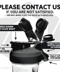 HELIMIX 2.0 Vortex Blender Shaker Bottle Holds Upto 28oz | No Blending Ball or Whisk | USA Made | Portable Pre Workout Whey Protein Drink Shaker Cup | Mixes Cocktails Smoothies Shakes | Top Rack Safe 28 oz Black 23 61Hqz7TVadL