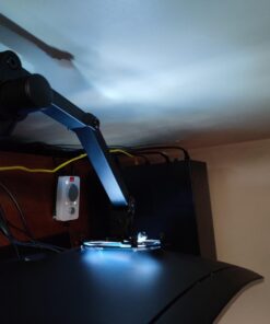 Mount-It! Single Monitor Arm Mount | Desk Stand | Full Motion Height Adjustable Articulating Tilt | Fits 19 21 24 27 29 30 32 Inch VESA 75 100 Compatible Computer Screen | C-Clamp and Grommet Base 41 61HrSMn4tL