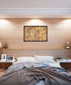 POSTER STOP ONLINE The Hobbit/The Lord of the Rings - Movie Poster/Print (Map of Middle Earth - Limited Dark/Sepia Edition) (Size 36" x 24") (Unframed) Unframed 20 61Hrz1FZe6L