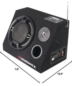 SONDPEX Bluetooth Speaker System & Digital Music Player 6.5" Subwoofer 200W Max Output FM Radio Receiver SD/MMC card and USB Reader, Wireless Outdoor Bluetooth Speaker, Portable Party Speaker CSF-E65B Standard Packaging 24 61Hw2TA032L