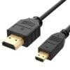 Rankie Micro HDMI Male to HDMI Male Cable, Supports Ethernet, 3D, Audio Return, 10 Feet (Black) 3 m Black 16 61HwpDbhcBL
