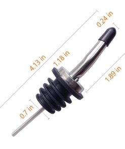 Axe Sickle 2 Pcs Oil Spout Liquor Pourers Bottle Spout Speed Pourer Olive Oil and Vinegar Stopper Spout for About 3/4" Bottle Mouth, with Dust Caps 15 61HzBS1yTL
