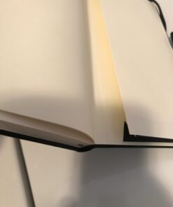 Huhuhero Lined Notebook Journal, 120Gsm Thick Paper Journals for Writing, 5 Pack Hardcover Leather Notebooks for Men Women, Daily Journal for Work Business Note Taking, Office School Supplies 5"×8.25" Black 32 61I MCpeArL