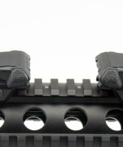 Sniper Tactical Folding BACKUP Iron Sight Tower Set; Front and Rear BUIS Combo Set; Polymer; Black 15 61I ZqGGubL