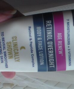 Gold Bond Age Renew Retinol Overnight Body & Face Lotion, With Retinol & Peptide Complex, 7 oz. 7 Fl Oz (Pack of 1) 30 61I18DNCFwL 1