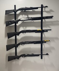 Hold Up Displays USA Made Gun Rack Rifle Shotgun Hanger and Fishing Rod Pole Rack Black Vein 26 61I29I baRL