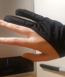 SENHAI Digital Artist Gloves for Graphic Tablet Pen Display, 3 Pack Free Size 2 Finger Gloves for drawing painting - Sapphire Blue, Pink, Black 3 colors - Sapphire Blue, Pink, Black 34 61I2cLjLXL