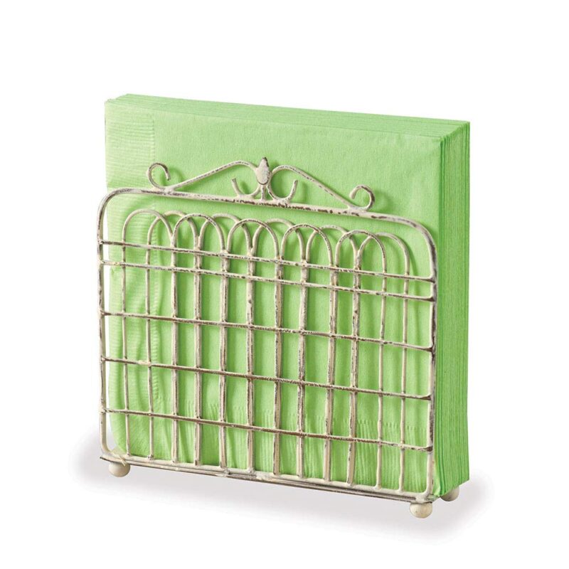 Catalog 6 Park Designs Garden Gate Napkin Holder - Cream
