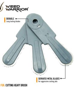 Alternative view of Weed Warrior Brush Cutter Replacement Blades for Brush Cutter Head, 3 Count, Basic 1-(Pack)