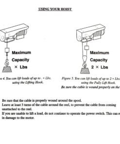 Partsam 2200 lbs Lift Electric Hoist Crane Remote Control Power System, Zinc-Plated Steel Wire Overhead Crane Garage Ceiling Pulley Winch w/Premium Straps (w/Emergency Stop Switch) 25 61I5kAXe4WL