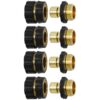 Twinkle Star 3/4 Inch Garden Hose Fitting Quick Connector Male and Female Set, 4 Set 4 Sets 2 61I7nlaRK6L