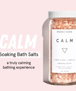 HERBIVORE Calm Soaking Bath Salts – Natural Himalayan Pink Salt, Moisturizing + Relaxing, Ylang Ylang & Vanilla, Plant-Based, Vegan, Cruelty-Free, 8 oz 10 61I7qWrUrEL