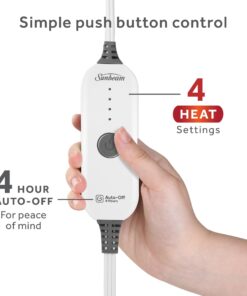 Sunbeam Royal Ultra Night Fog Heated Personal Throw / Blanket, Cozy-Warm, Adjustable Heat Settings 19 61I88HCor3L