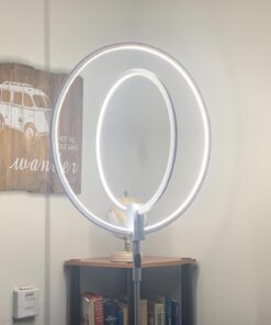 Brightech Eclipse Dimmable LED Floor Lamp, Modern Torchiere Floor Lamp for Living Rooms & Offices – Super Bright Tall Lamp with Dimmable Options for Reading, Standing Lamp Living Room Décor - Silver 42 61I8CZ11L