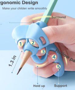 YZEASYPINK 6PCS Pencil Grips for Kids Handwriting 5 Fingers Toddlers Pencil Grip Pencil Holder for preschooler 2-4 Years learning to Write for Children's Training Pen Holding Posture Correction Tools 13 61I8Zmj8gL