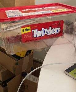 TWIZZLERS Twists Strawberry Flavored Licorice Style, Low Fat Candy Tub, 5 lb 5 Pound (Pack of 1) 29 61I99jre7tL