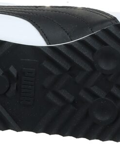 PUMA Men's Roma Basic Sneaker 10 White/Black Leather 30 61IA83qa6L