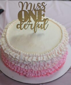 NANASUKO 1st Birthday Cake Topper - Miss Onederful - Double Sided Gold Glitter - Premium Quality Made in USA 23 61IBTrkKwL