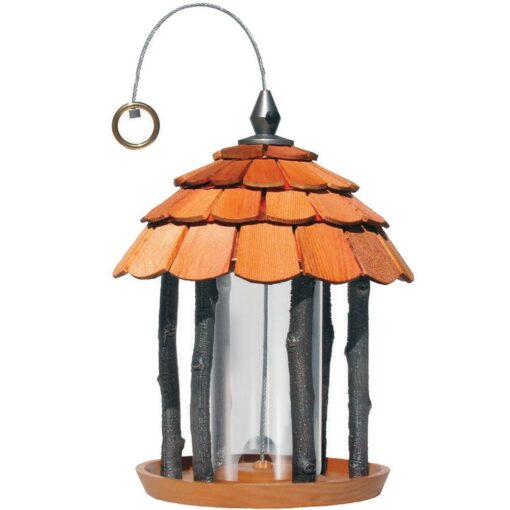 Perky-Pet Wood Gazebo Feeder 50129, 2 lb capacity