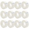 OWLKELA - 12 Rolls Invisible Tapes 0.7 in x 1000 Inches, Matte Finish Invisible Tape, Foggy Translucent Tape Great for Correction and Labeling, Compatible with Standard Tape Dispenser 12 Pcs 64 61IEkwBqw3L