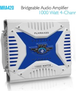 Alternative view of Pyle Hydra Marine Amplifier - Upgraded Elite Series 1000 Watt 4 Channel Bridgeable Amp Tri-Mode Configurable, Waterproof, MOSFET Power Supply, GAIN Level Controls and RCA Stereo Input(PLMRA420)