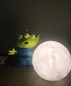 Ehobroc Moon Lamp 5.9 inch Moon Light Ball 3D Moon Lamp 3 Colors Moon Night Light, Touch&Remote Control LED Glowing Moon Globe Light, Christmas Gift for Kids Lover Children Parents Birthday Gifts 47 61IFiYRaVyL