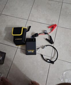 VTOMAN X1 Jump Starter with Air Compressor, 2500A Portable Battery Booster(Up to 8.5L Gas/6L Diesel Engines) with 150PSI Digital Auto Tire Inflator, 12V Car Lithium Battery Jump Box Pack Power Charger Gray 33 61IG1GJieXL