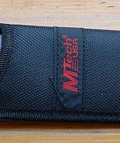 MTech USA – Fixed Blade Knife – Black Stainless Steel Blade with Black Carved G10 Handle, Full Tang, Includes 1680D Nylon Sheath - Hunting, Camping, Survival, Tactical, EDC – MT-20-39 40 61IH ay7CTL