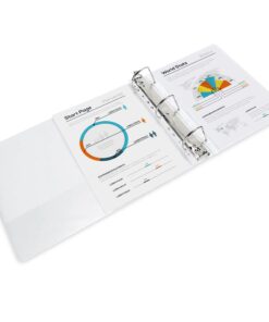 Amazon Basics Economy 3 Ring Binder, Showcase View Binder with 3 Inch, D-Ring, 2-Pack, White 3-inch 16 61IHeNoRUQS