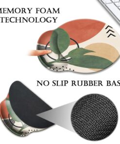 HOPONY Ergonomic Mouse Pad with Wrist Support Gel Rest, Comfortable for Computer, Laptop, Pain Relief with Non-Slip Rubber Base, 9 x 10 in,Modern Abstract Modern Abstract 20 61IIx7qCzvL