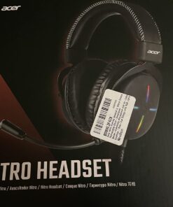 Acer Nitro Gaming Headset II: 50mm Drivers | Retractable Omni-Directional Noise-Canceling Microphone with On-Cable Controls | Over-Ear Design with RGB Lights Nitro Headset II 28 61IJBseVFML