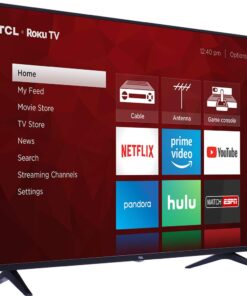 Alternative view of TCL 55S517 55-Inch 4K Ultra HD Roku Smart LED TV (2018 Model) 55 in TV only