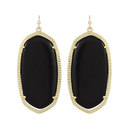 Kendra Scott Danielle Statement Earrings for Women, Fashion Jewelry Black