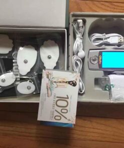 Ohuhu Tens Unit Muscle Stimulator: 24 Modes Rechargeable Tens Stimulator Machine - 16 Pads Electric EMS Unit Massager Acupoint Map Included for Back Shoulder Legs Pain Relief Christmas Gift - Silver 37 61ILMYXjU8L