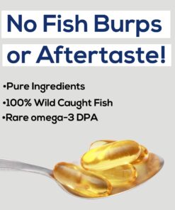 Wild Foods Omega 3 Fish Oil Supplement, 60 Capsules (1 pk) | Wild Caught, Burpless, Odorless, Non-GMO, Gluten Free | DPA, DHA, EPA Triple Strength Heart & Joint Nutrition for Women & Men 14 61IMKQ6T7lL