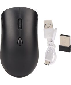 Wireless Mouse, 2.4G Wireless or Bluetooth 5.2 Connection, 800 1200 1600 DPI, USB Rechargeable, Ergonomic Silent Cordless Mice, for PC, Laptop, Computer (Black) Black 17 61IMdoAXAIL