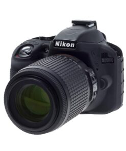 EasyCover ECND3300B Silicone Camera Case for Nikon D3300/3400 (Black) Black 11 61INSyUv1JL
