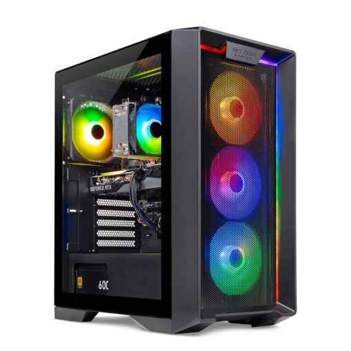 Skytech Gaming Nebula Gaming PC Desktop – Intel Core i5 13400F 2.5 GHz, NVIDIA RTX 3050, 1TB NVME SSD, 16GB DDR4 RAM 3200, 600W Gold PSU, 11AC Wi-Fi, Windows 11 Home 64-bit 13400F | 3050