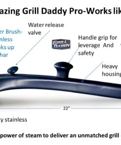 Grill Daddy GD12952S Pro Grill Brush-Cleans BBQ Easily with The Powe, 1, Black 20 61IONybiwYL